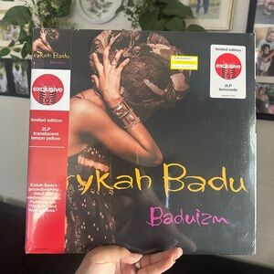 Erykah Badu "Baduizm" Limited Edition 2LP - Black with Yellow & Pink Artwork